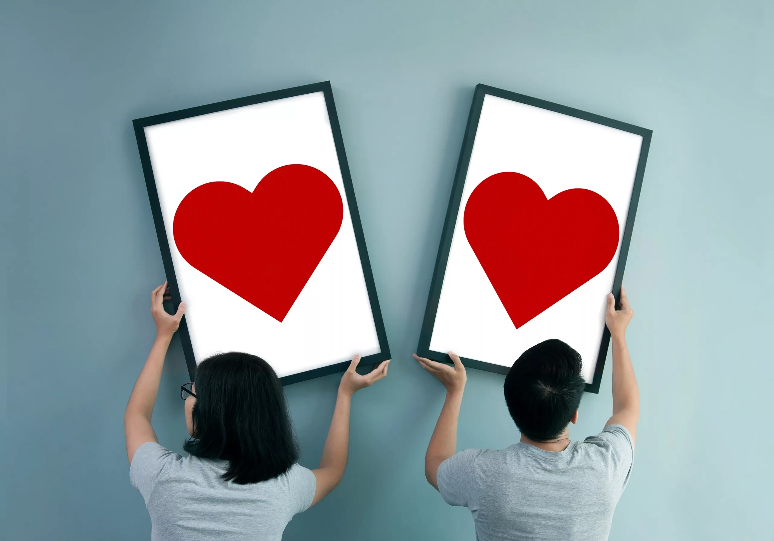 Divorce Couple Heart Frame